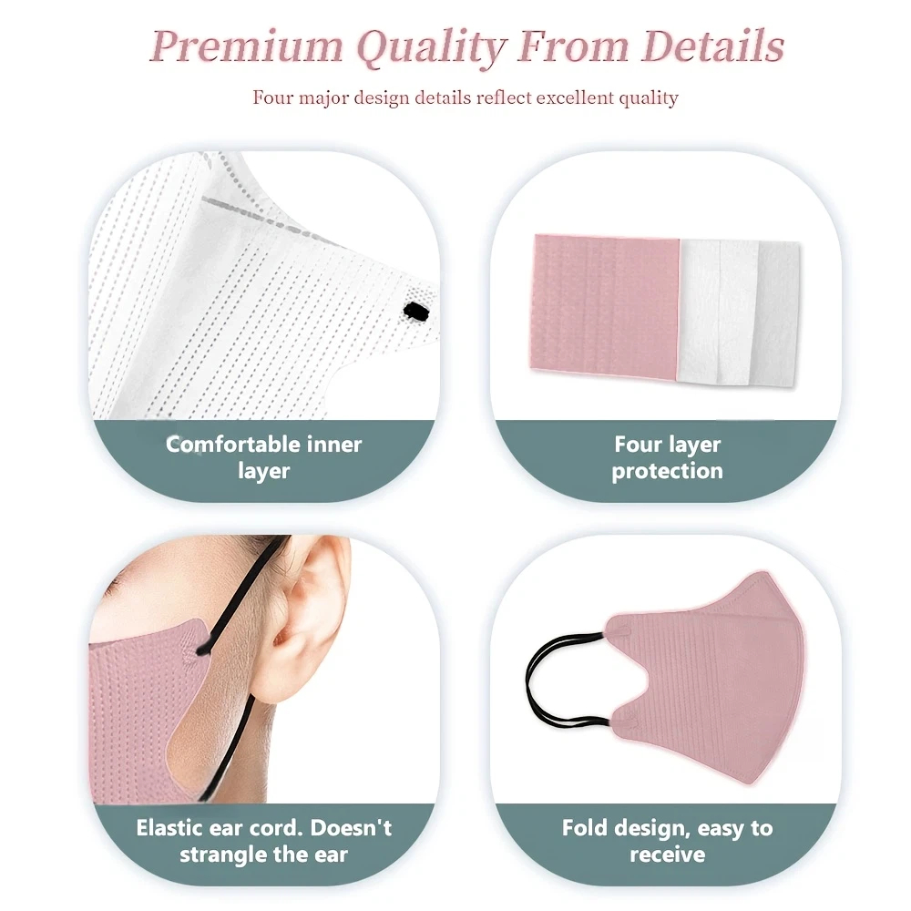 100pcs3D three-dimensional dis - đánh giá và giá Cloth Face Mask Washable