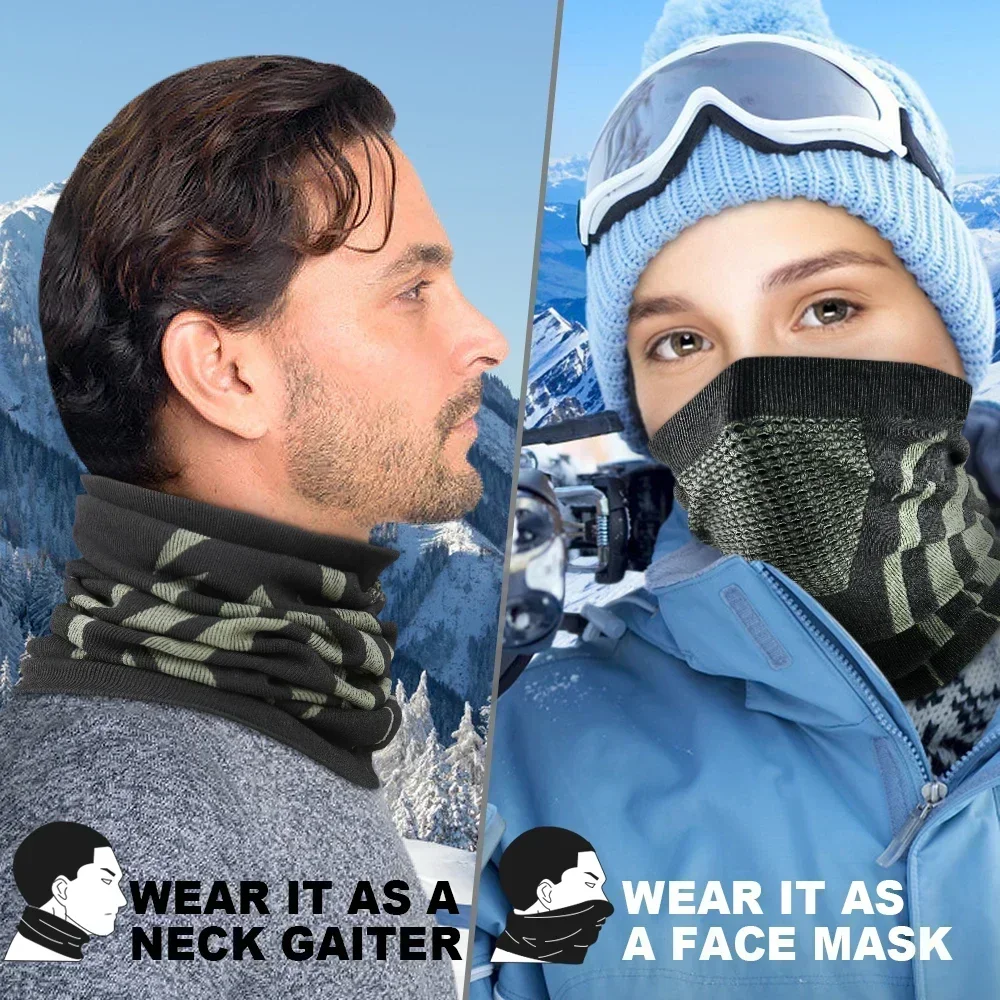 Mùa Đông Vòng Ống Mềm Mại Cao  - đánh giá và giá Neck Gaiter Face Cover